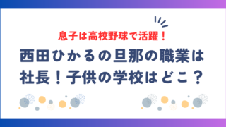 西田ひかるの旦那の職業は社長！子供の学校はどこ？息子は高校野球で活躍！