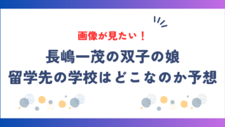 長嶋一茂｜双子の娘の画像が見たい！留学先の学校はどこなのか予想してみた！